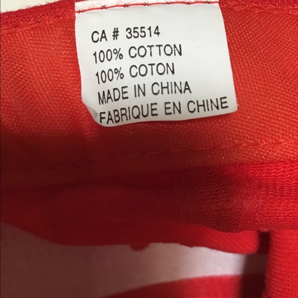 Red Embroidered Canada Maple Leaf  Ball Cap - Picture 6 of 10